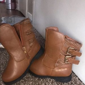 BeBe toddler brown boots size 7